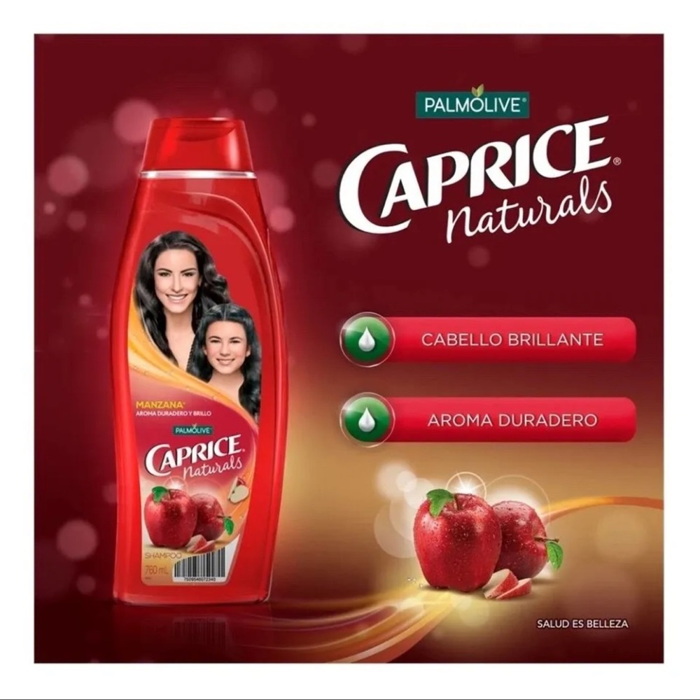 Palmolive Caprice Naturals Manzana Shampoo, 760 ml
